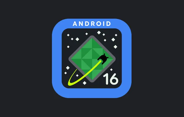 Logo, Operating System, Android, Technology, Technology, Dark background, Android 16, Android logo