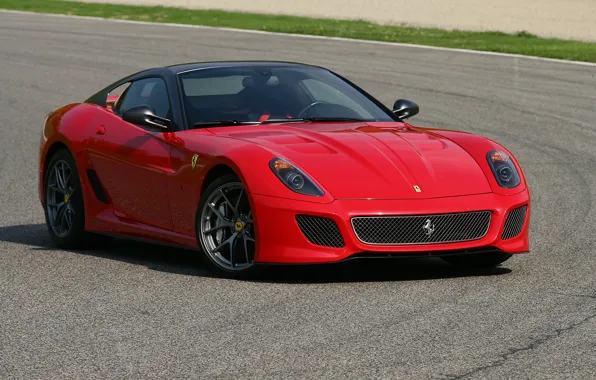 Red, ferrari, 599, gto