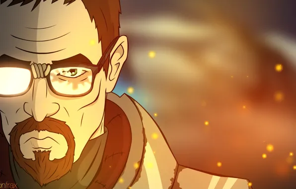 Half-Life, cartoon, fan art, gordon freeman