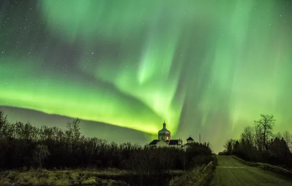 Picture night, lights, temple