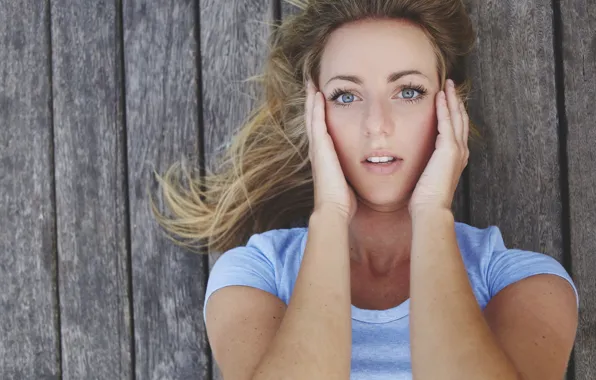 Picture blue eyes, model, look