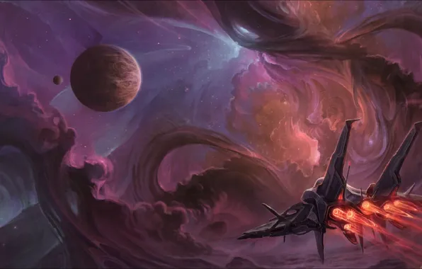 Space, art, space, ART, Fantastic, spaceship, starship, planet