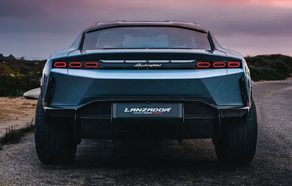 Picture Lamborghini, rear view, Lamborghini Lanzador Concept, Thrower