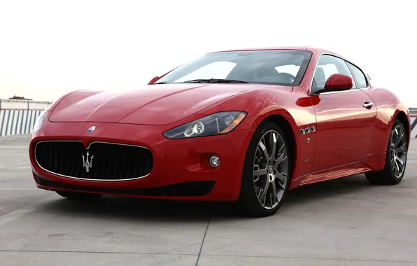 Picture auto, red, Maserati, GranTurismo