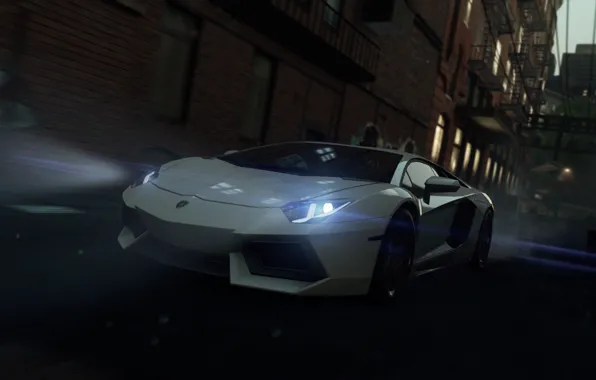 Lamborghini, 2012, Need for Speed, nfs, aventador, Most Wanted, NSF, NFSMW