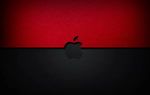 Background, red, Apple, Apple, black