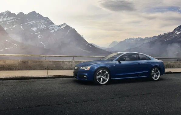 Picture Audi, Car, Sky, Blue, Landscape, Mountains, Sport, Travel