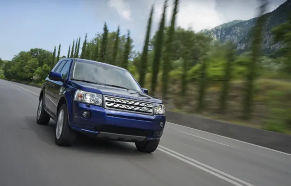 Blue, Land Rover, 2011, crossover, Freelander, SUV, Freelander 2, LR2