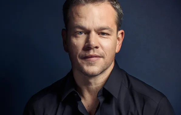 Portrait, photographer, actor, shirt, Matt Damon, photoshoot, Matt Damon, for the film