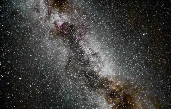 The sky, space, stars, night, The milky way