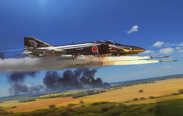 Flight, Missiles, Start, Fighter-bomber, War Thunder, BBC Japan, McDonnell Douglas F-4 Phantom II