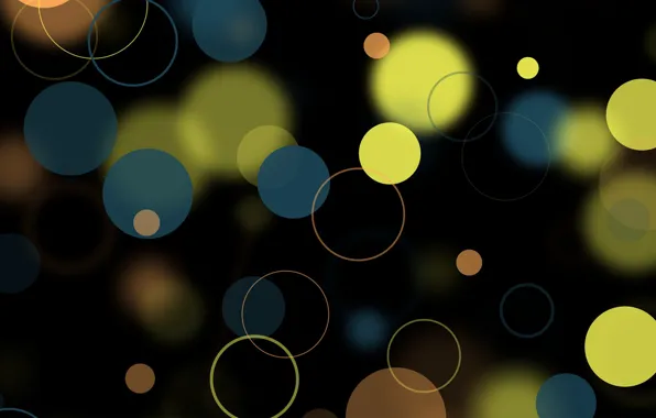 Picture circles, abstraction, glare, Wallpaper, blur, wallpaper, bokeh