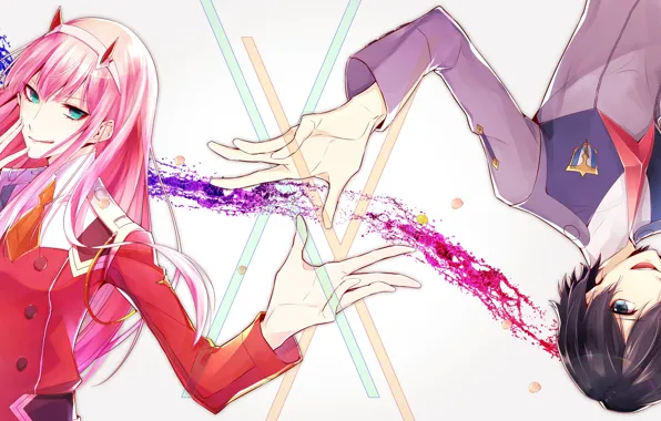 Picture two, 002, Darling In The Frankxx, Cute in France, Hiro