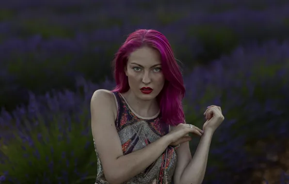 Girl, face, background, hair, color