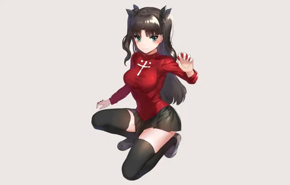 Girl, stones, Rin, Tohsaka Rin, Fate / Stay Night