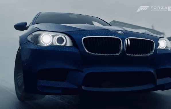 HDR, BMW, Rain, Game, F10, 5, FM7, UHD
