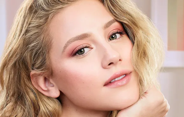 Picture look, girl, face, blonde, Lili Reinhart