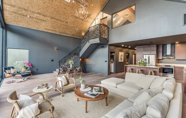 Picture furniture, interior, kitchen, ladder, living room
