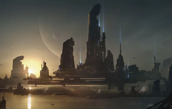 The city, planet, Sci-fi City