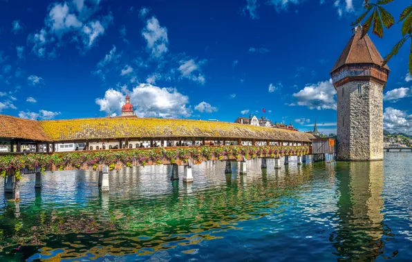 Picture tower, Switzerland, Lucerne