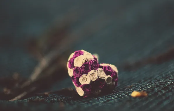 Picture flowers, background, mood, heart, form, flowers, heart, mood