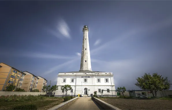 Picture lighthouse, Italy, Abruzzo, The lighthouse of Punta Penna