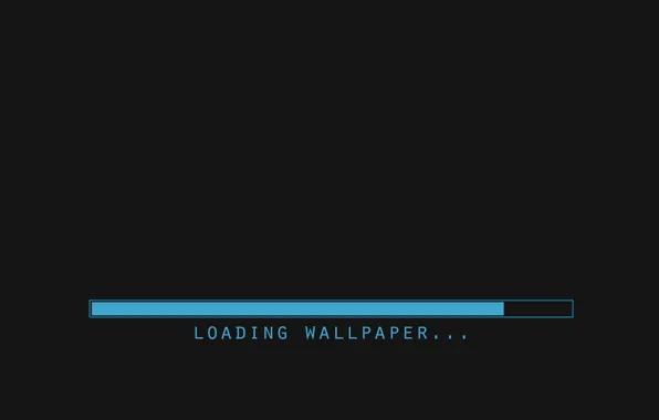 Black, minimalism, Loading, cyan, black background, humor, simple background, loading wallpaper