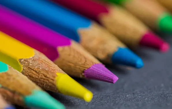 Macro, background, color, pencil