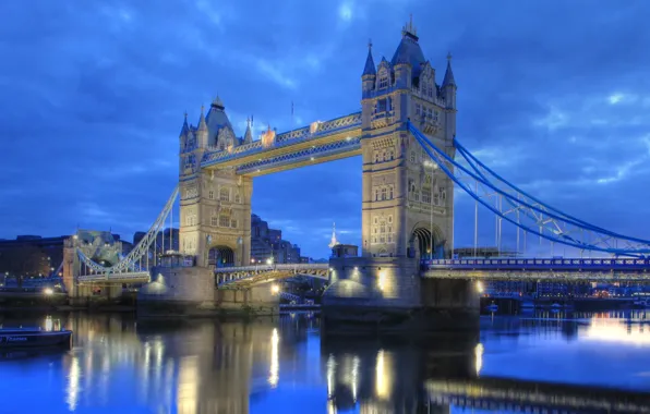 England, London, Thames, tower bridge
