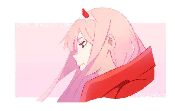 Girl, pink, frame, 002, Darling In The Frankxx, Cute in France, Zero Two