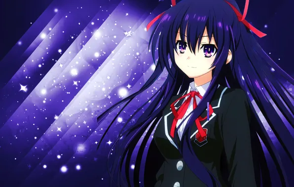 Download wallpaper girl, school uniform, long hair, anime, beautiful ...