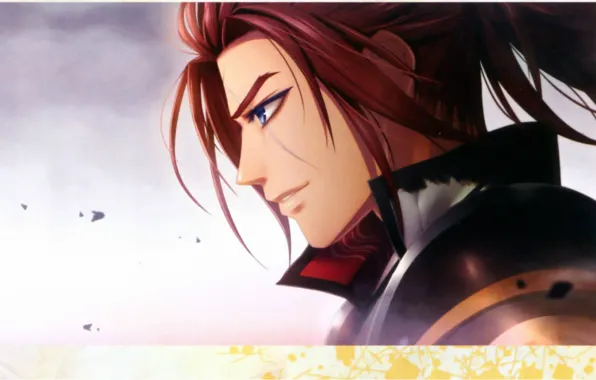 Picture smile, the wind, hairstyle, in profile, visual novel, toki no kizuna, toyohisa shimazu, by miko