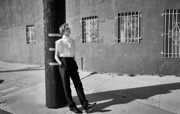 Picture photoshoot, Contentmode, Evan Rachel Wood, Evan Rachel Wood, b / W