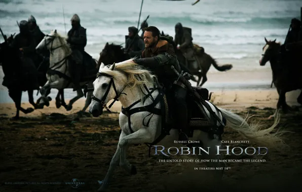 Cate Blanchett, the movie Robin hood, actors Russell Crowe