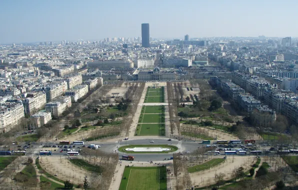 Picture France, Paris, the view from the Eiffel tower