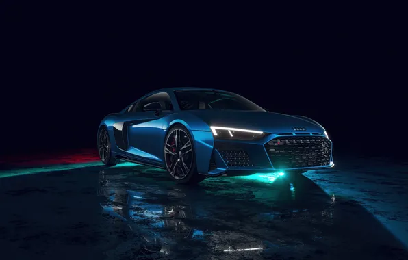 Picture audi r8, glow, midnight