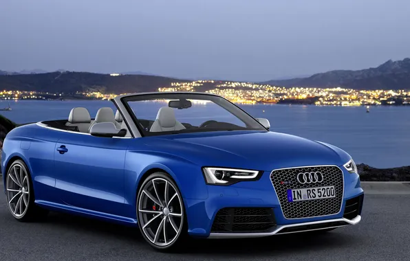 Picture the city, lights, coupe, convertible, coupe, RS 5