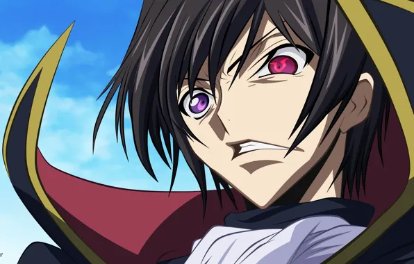 Lelouch Lamperouge, anime, code geass, guy, HD phone wallpaper