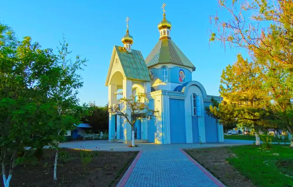 Church, Crimea, promenade, Feodosiya, seaside