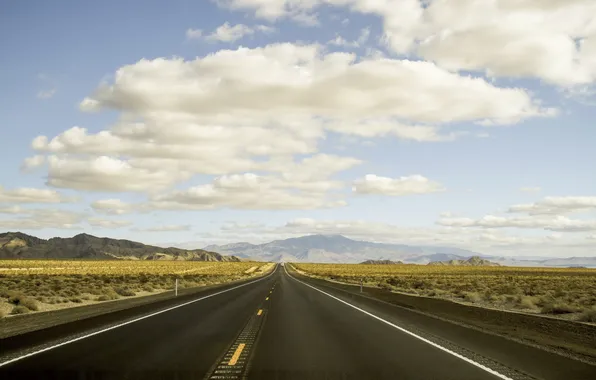Road, field, landscape