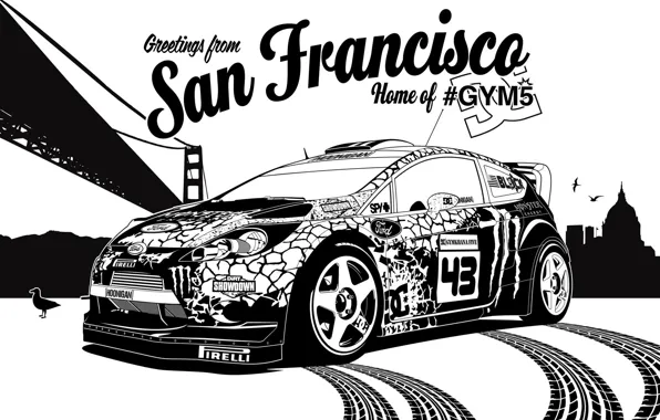 Picture ford, rally, rally, wrc, San Francisco, fiesta, Ken Block, Ken Block