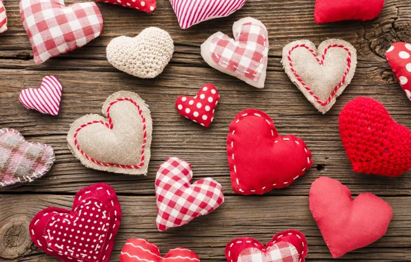 Love, red, heart, Board, heart, hearts, red, thread