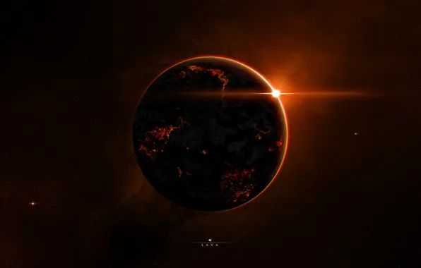 Picture light, red, planet