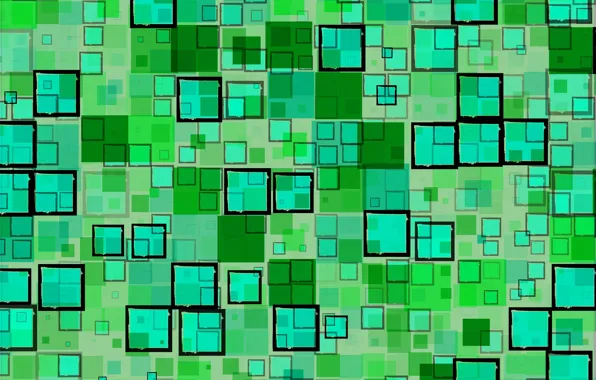 Picture abstraction, green, background, black, texture, geometry