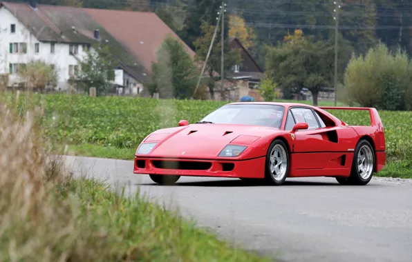 Picture Ferrari, F40, Road