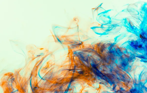 Orange, blue, blue, paint, color, divorce, texture, contrast