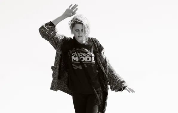 Picture pose, photo, model, actress, jacket, t-shirt, hairstyle, blonde