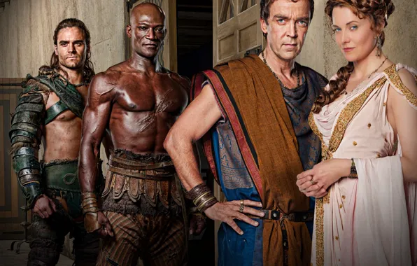 Picture Gannicus, Gladiator, Lucrezia, Gods Of The Arena, Oenomaus, Spartacus, Lanista, Quintus Batiatus, Letuli