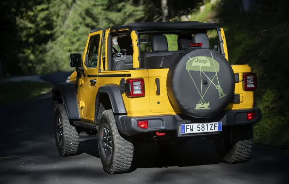 Picture yellow, SUV, ass, 4x4, Jeep, Mopar, 2019, Wrangler Rubicon 1941