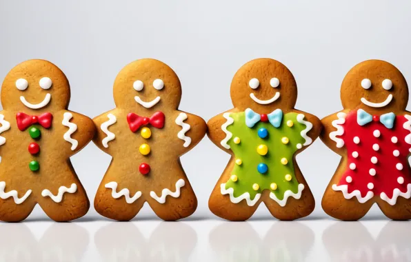 Cookies, Christmas, New year, dessert, cakes, cookies, AI art, neural network